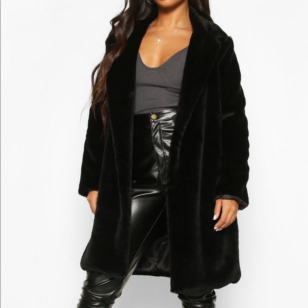 Petite Faux Fur Teddy Jacket